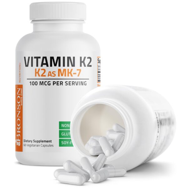 Version 1.0.0 Bronson vitamina K2 MK-7 para mejor absorción y bioactividad