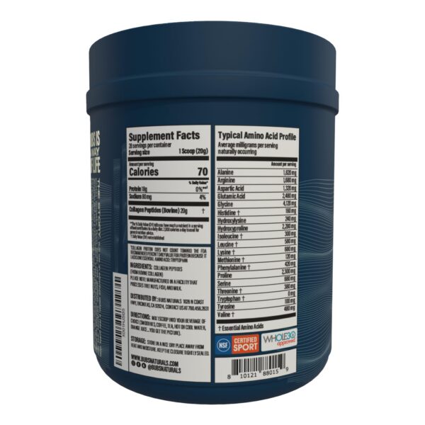 Pieza de porciones de colágeno