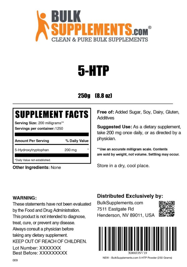 Version 1.0.0 Detalle del polvo 5-HTP