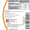 Reverso de la etiqueta BulkSupplements Colágeno Marino