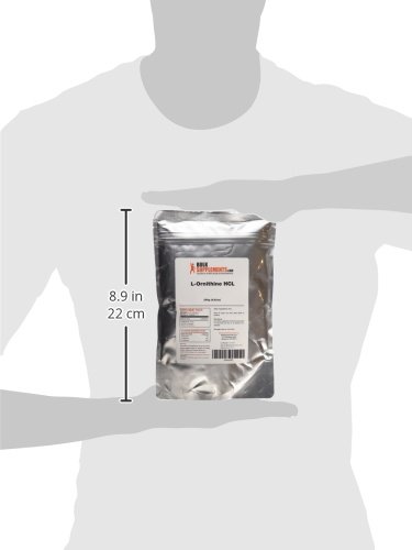 Envase de 250 g BulkSupplements L-ornitina HCl