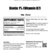 BulkSupplements com biotina vitamna b7 polvo sin gluten