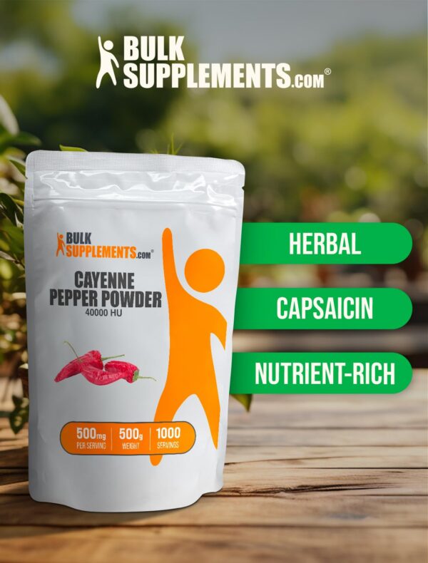 Version 1.0.0 BulkSupplements polvo capsicum pimienta cayena 500 mg por dosis