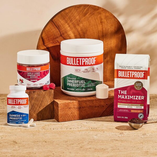 Bulletproof Express 3 en 1 cápsulas suplemento salud