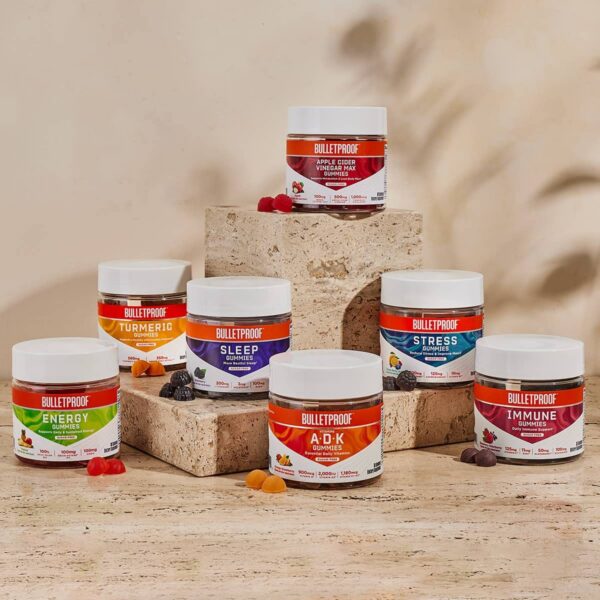 Bulletproof gomitas keto nocturnas sin azúcar sabor zarzamora