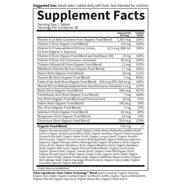 Procesos orgánicos en producción prenatal Garden of Life