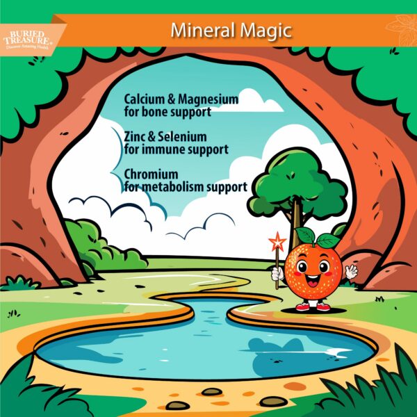 Detalle ingredientes multivitamínico niños Buried Treasure