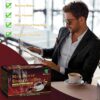 Caja de café instantáneo herbal energético para hombres FARWIX