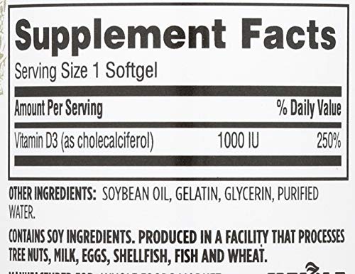 Caja de cápsulas vitamina d3 365 everyday value