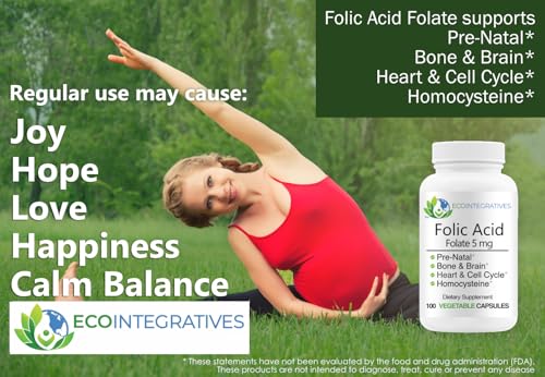 Caja EcoIntegratives Ácido Fólico con 100 cápsulas