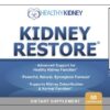 Caja y frasco de Kidney Restore para función renal y limpieza natural
