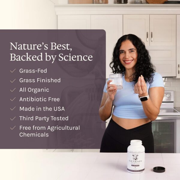 Caja de Genesis Nutrition suplemento de hígado de res