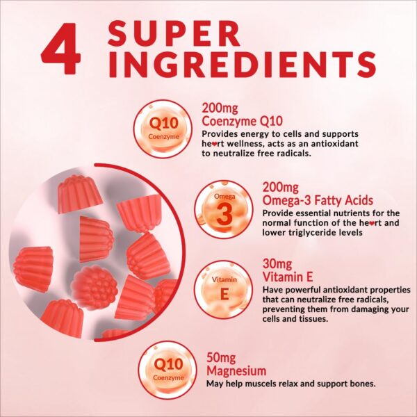 Caja de gomitas CoQ10 sin azúcar