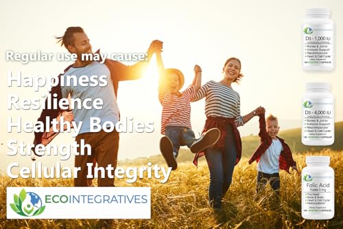 Caja lateral EcoIntegratives Ácido Fólico diseño y texto