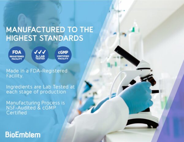 Caja vista lateral suplemento BioEmblem omega 3 aceite krill