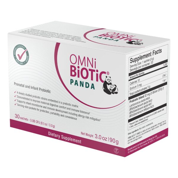 OMNi BiOTiC Panda caja mensual suplemento probiótico vegano