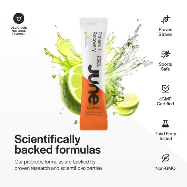 Caja negra del probiótico para entrenamiento y recuperación June Science