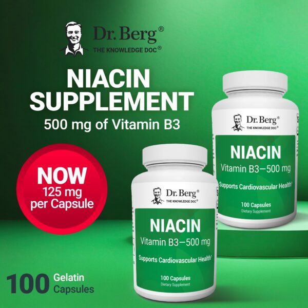 Caja de Dr. Berg Niacina 125 mg