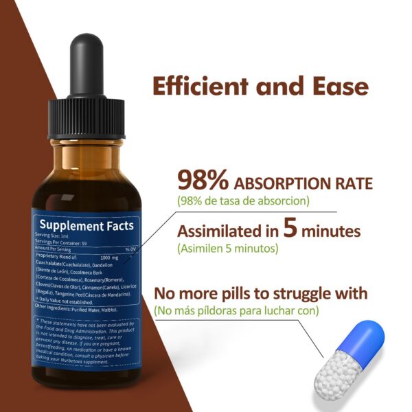 Caja Nurbetoxa gotas saludables para limpieza digestiva estomacal