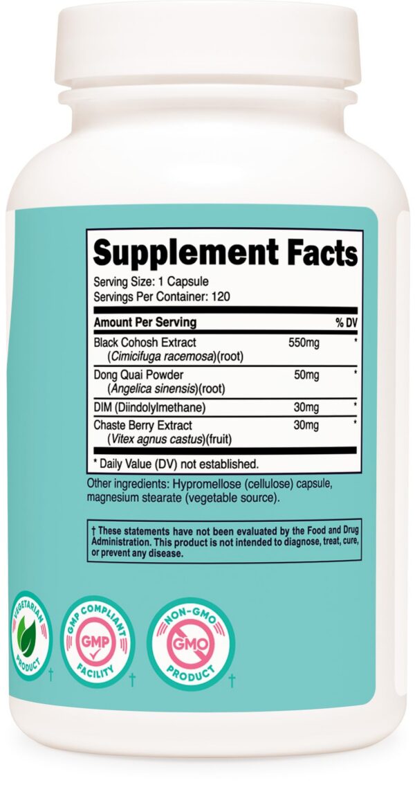 Caja de Nutricost Cohosh Negro con Dong Quai y DIM