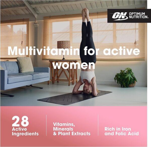 Caja Optimum Nutrition Opti-Women multivitaminas mujer suplemento