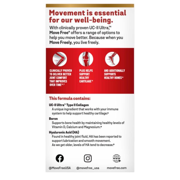 Caja posterior suplemento Move Free Ultra Triple Acción