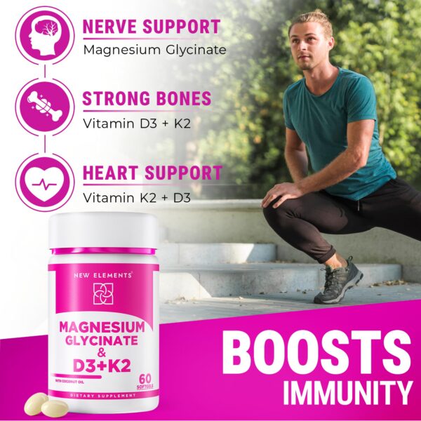 Caja de suplemento magnesio glicinato