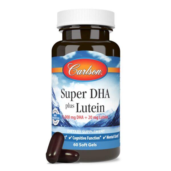 Caja de suplemento Carlson DHA y luteína