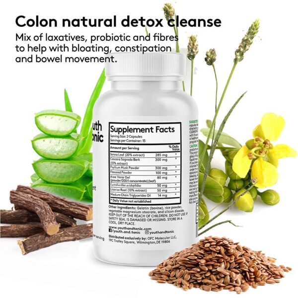 Version 1.0.0 Caja de suplemento detox diurético para hombres y mujeres