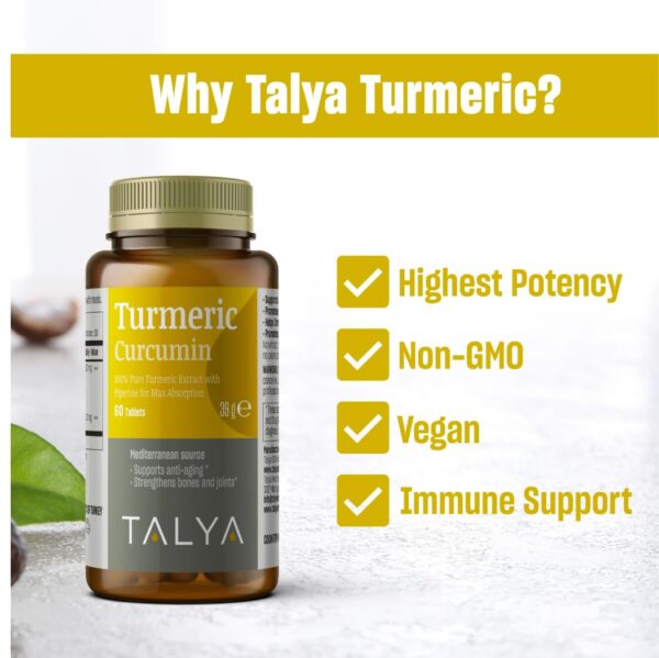 Caja TALYA cúrcuma con piperina para mejor absorción
