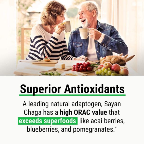 Caja con té de chaga silvestre de Siberia