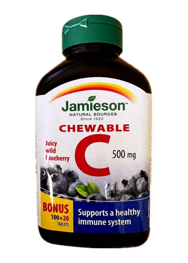 Caja Vitamina C Jamieson 500 mg arándano silvestre