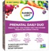Version 1.0.0 Cajas del kit prenatal Rainbow Light Daily Duo multivitamínico