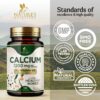 Etiqueta nutricional calcio 1200 mg Nature's Nutrition