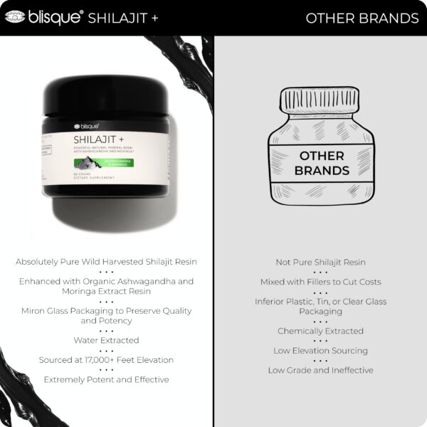 Version 1.0.0 Calidad Blisque resina Shilajit natural Himalaya