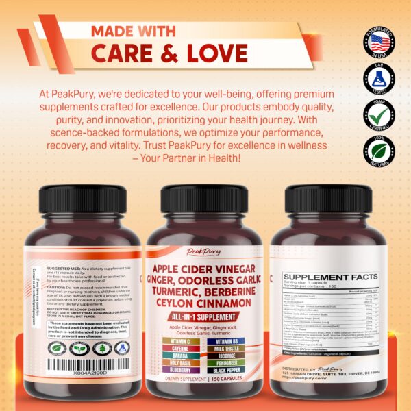 Calidad premium Peakpury producto con pruebas y certificación