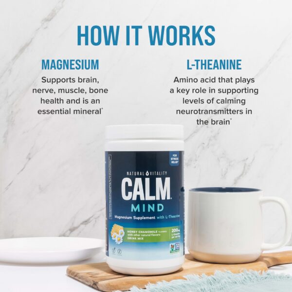 Frasco CALM Mind con etiqueta