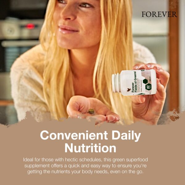 Campos verdes césped de cebada y trigo Forever Living