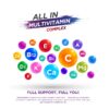 Interior de blíster con tabletas CAMRUSEPA