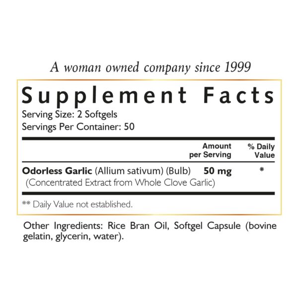 Cápsulas de aceite de ajo para soporte del sistema inmune