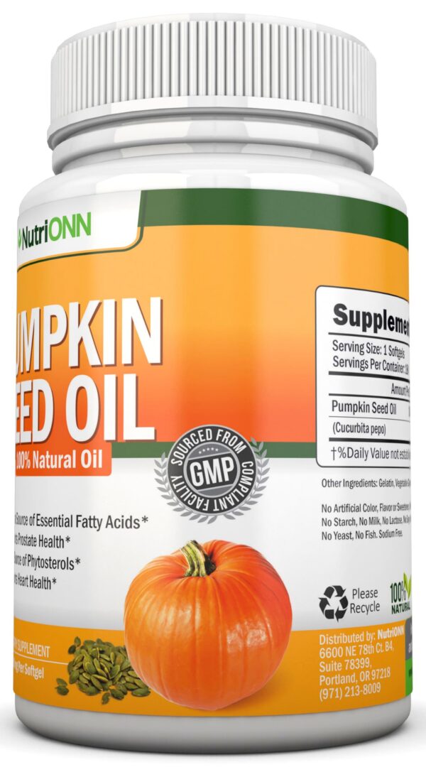 Cápsulas de aceite de calabaza 1000 mg