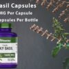 Cápsulas albahaca sagrada tnvitamins cápsulas dentro del envase