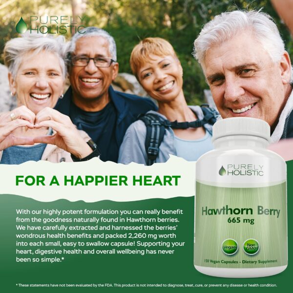 Cápsulas alta potencia bayas de espino extracto x4 150 conteo