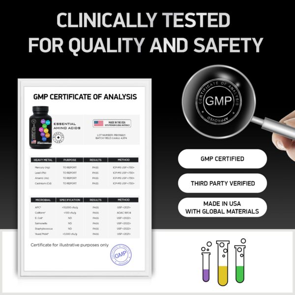 Vista lateral cápsulas aminoácidos esenciales para entrenamiento