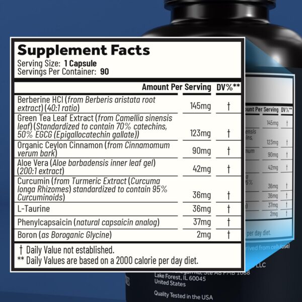 Cápsulas de apoyo metabólico y digestivo para bienestar