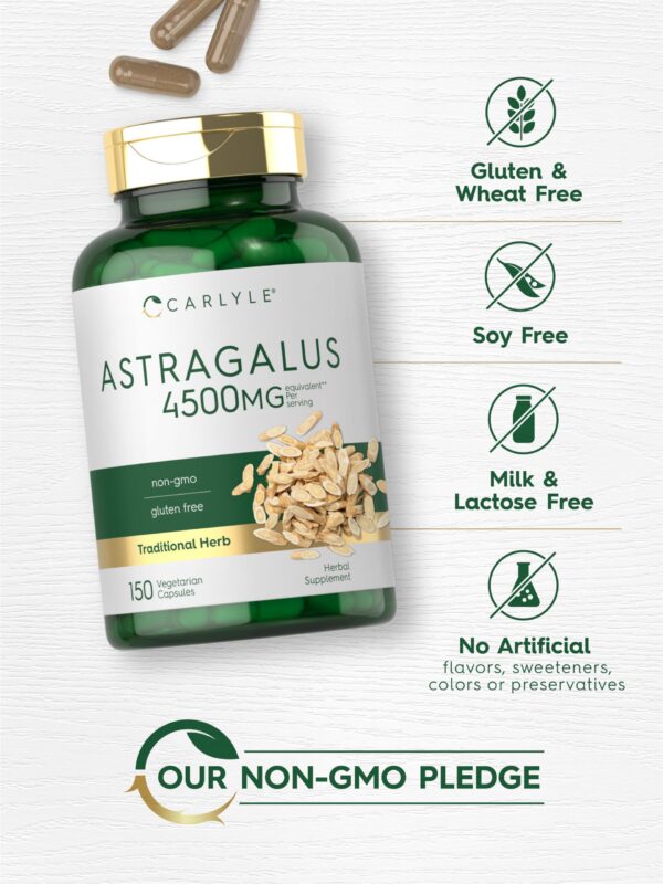 Cápsulas astrágalo caja lateral vitaminas