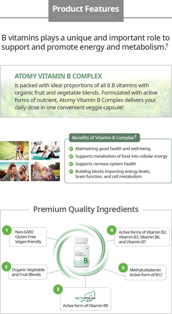 Capsulas de Atomy Vitamin B Complex