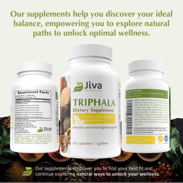 Version 1.0.0 Capsulas ayurvedicas veganas Triphala Jiva Botanicals