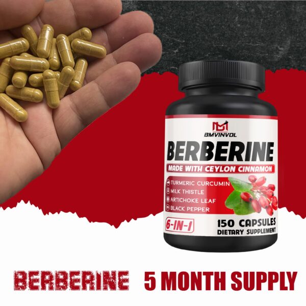 Cápsulas de berberina y especias para salud del sistema inmune