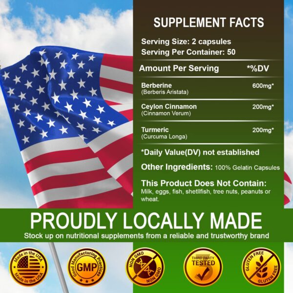 Cápsulas berberina SIRUNES para sistema inmune fuerte